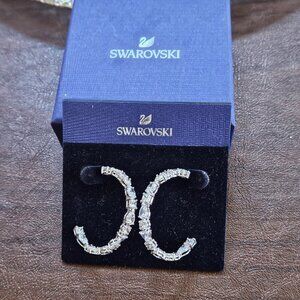 Swarovski Mesmera Tennis Deluxe Hoop Earrings